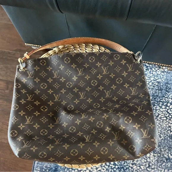 Louis Vuitton Dark Brown Monogram Shoulder Bag - Picture 4 of 12